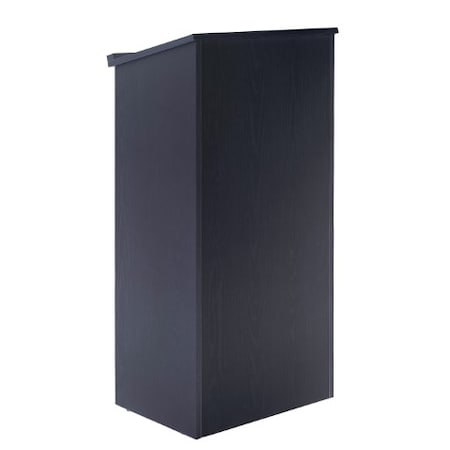 Adiroffice Wood Stand-up Podium Lectern, Black ADI661-01-BLK
